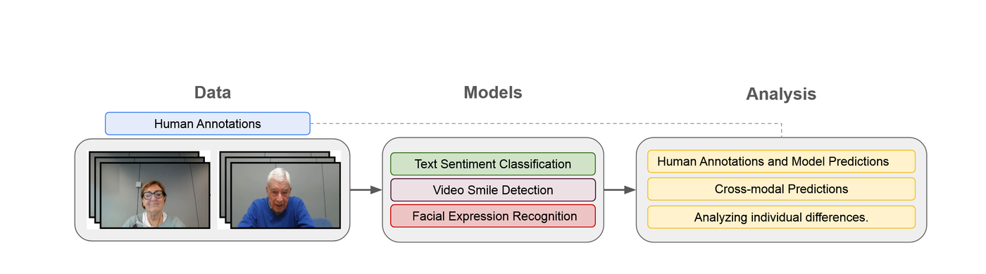 Overview figure for “Experimenting with Affective Computing Models in Video Interviews with Spanish-Speaking Older Adults”